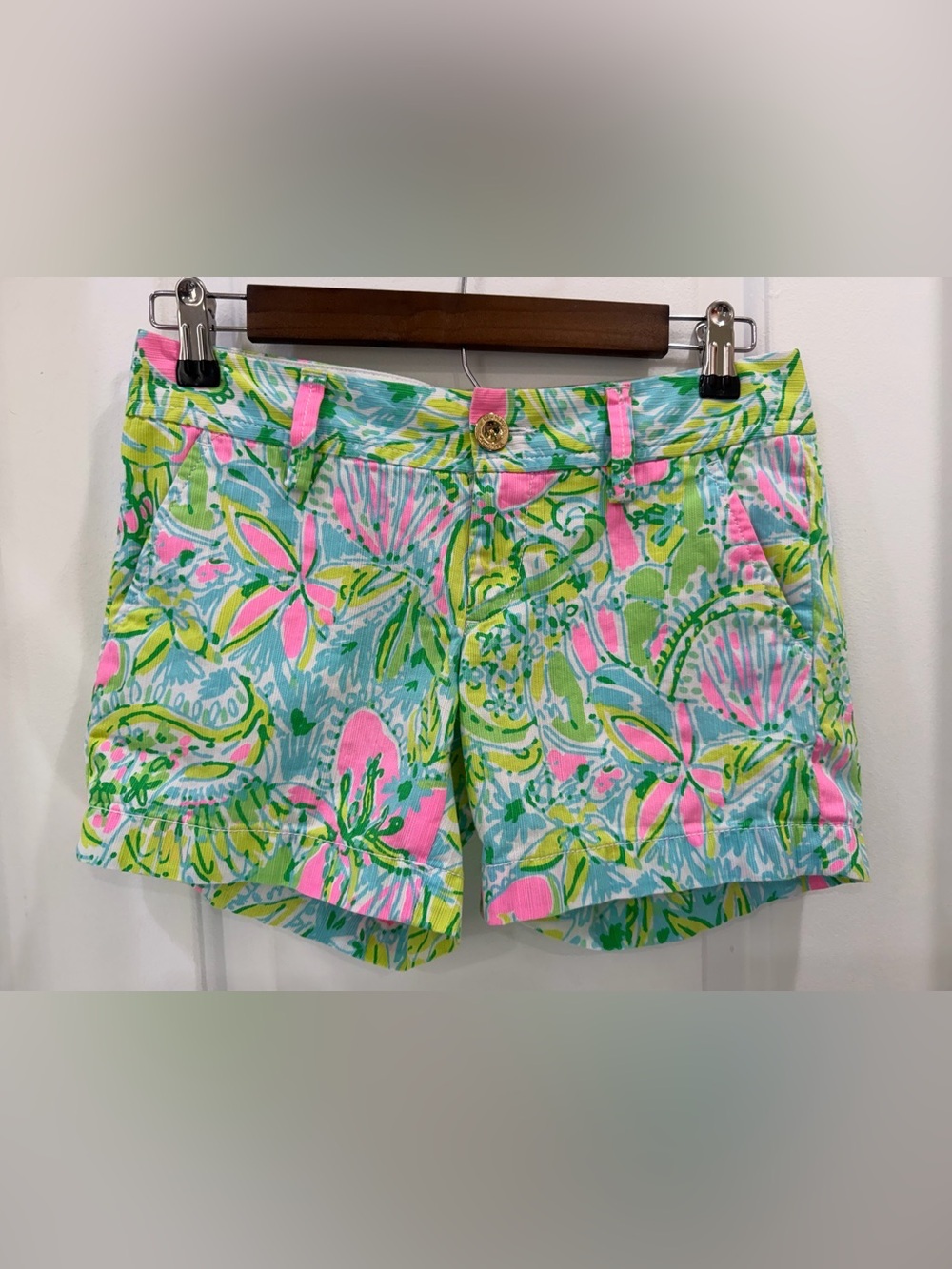 Lilly Pulitzer The Callahan Short Size 00 Coconut 🥥 Jungle Tropical 🌴